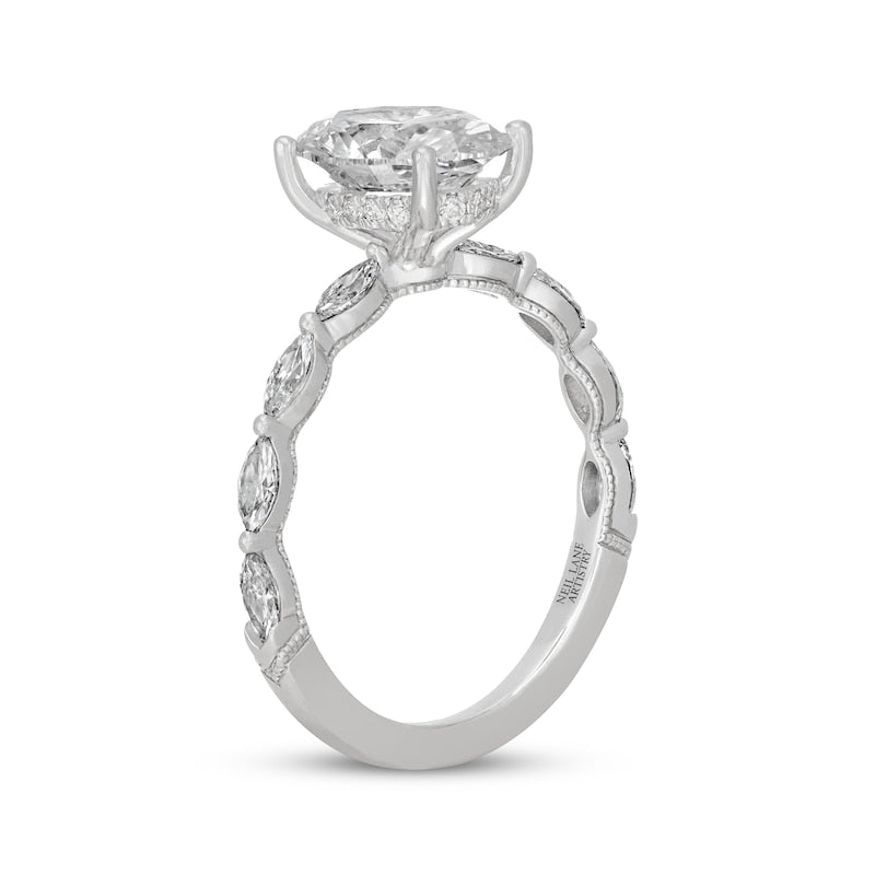 2-5/8 CT. T.W. Oval Lab-Grown Diamond Vintage-Style Ring (14K White Gold)