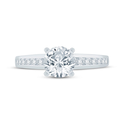 1-1/4 CT. T.W. Round-Cut Lab-Grown Diamond Channel-Set Ring (14K White Gold)