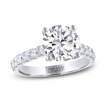 3-1/2 CT. T.W. Round-Cut Lab-Grown Diamond Ring (14K White Gold)