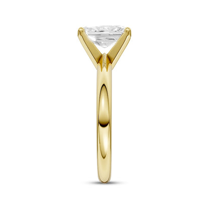 1-1/4 CT. T.W. Radiant-Cut Lab-Grown Diamond Solitaire Ring (14K Yellow Gold)