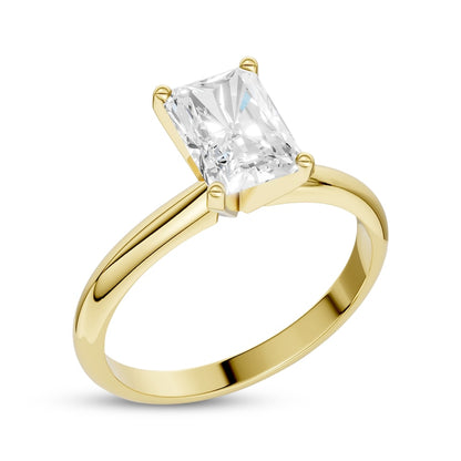 1-1/4 CT. T.W. Radiant-Cut Lab-Grown Diamond Solitaire Ring (14K Yellow Gold)