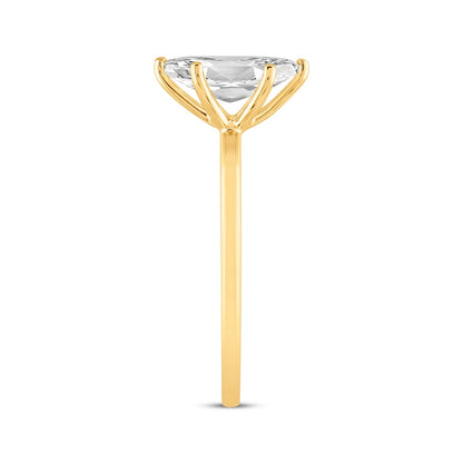 1 CT. T.W. Marquise-Cut Lab-Grown Diamond Solitaire Ring (14K Yellow Gold)