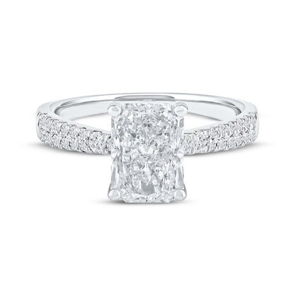 2-1/4 CT. T.W. Radiant-Cut Lab-Grown Diamond Ring (14K White Gold)