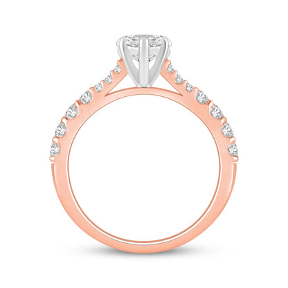 2 CT. T.W. Marquise-Cut Lab-Grown Diamond Split-Shank Ring (14K Rose Gold)