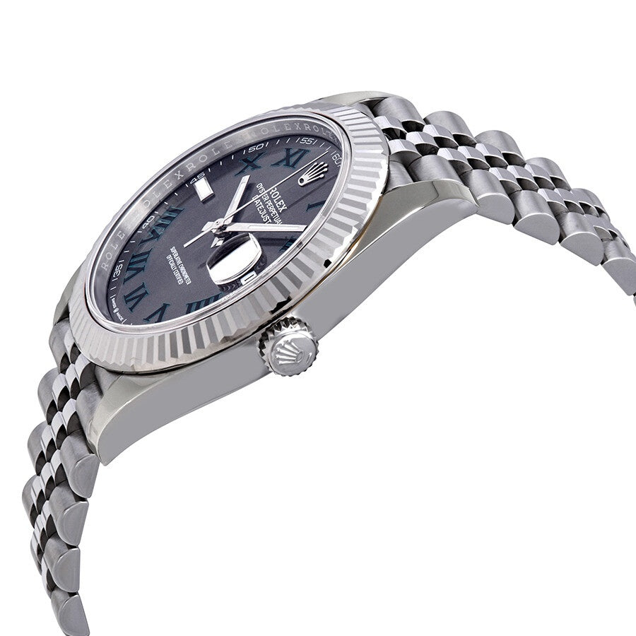 Rolex Datejust 126334 Slate Dial 41mm Men’s Automatic Watch – White Gold Fluted Bezel & Jubilee Bracelet