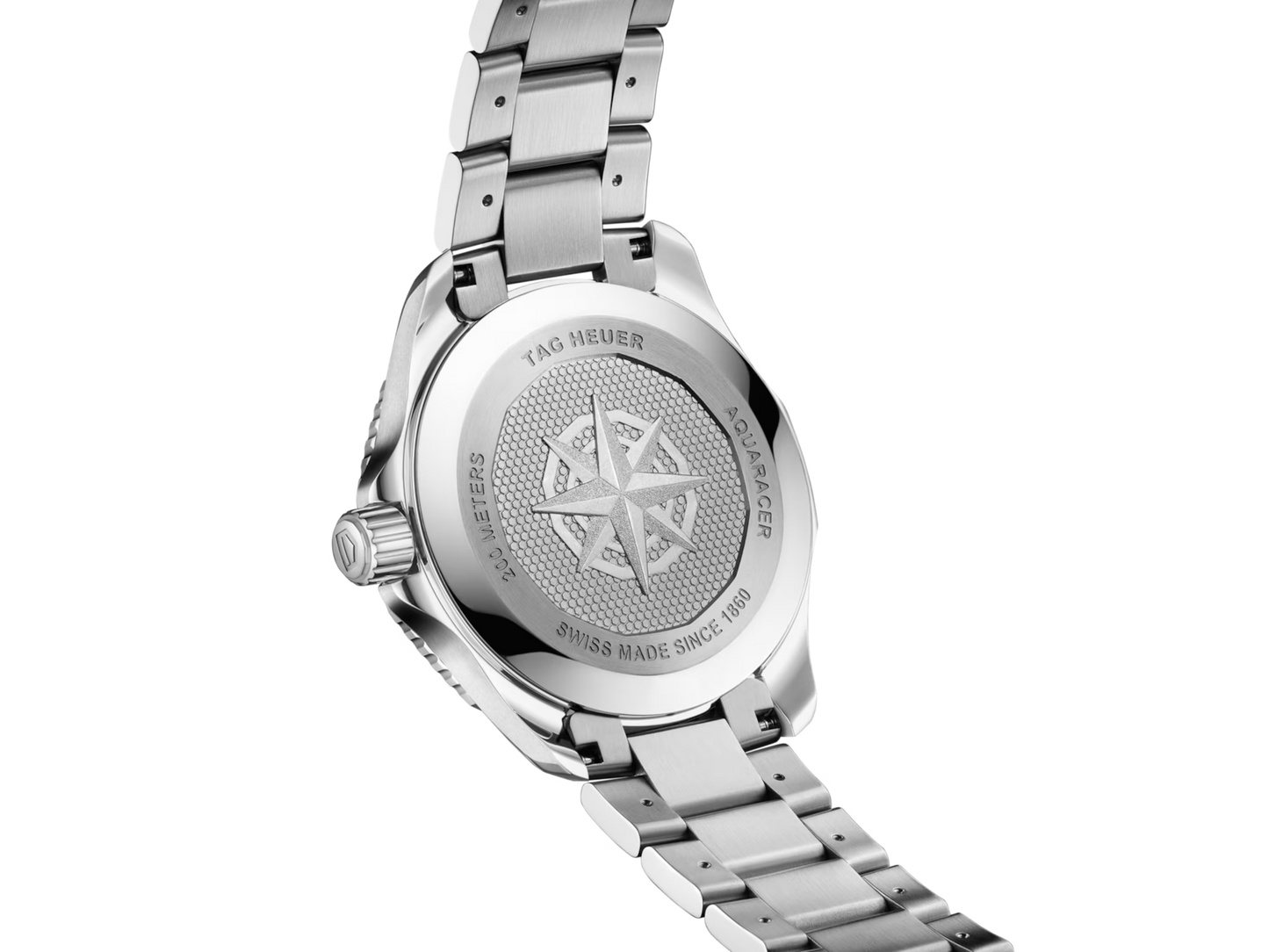 Tag Heuer Aquaracer WBP1114.BA0000 Men’s Solargraph 40mm Black Dial Quartz Watch – Stainless Steel Bracelet, 200M Water Resistant