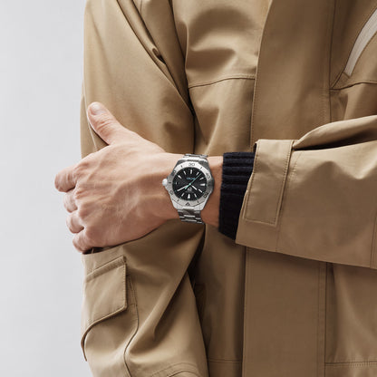 Tag Heuer Aquaracer WBP1114.BA0000 Men’s Solargraph 40mm Black Dial Quartz Watch – Stainless Steel Bracelet, 200M Water Resistant