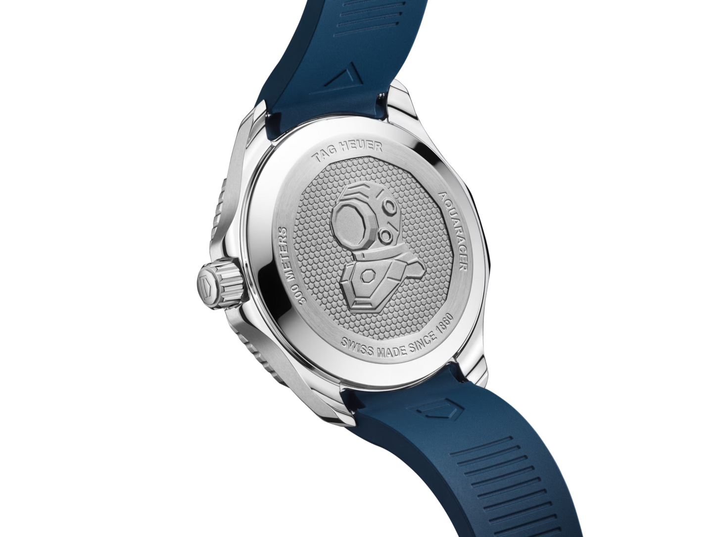 Tag Heuer Aquaracer WBP5114.FT6259 Men’s 42mm Automatic Watch – Blue Dial, Batman Ceramic Bezel, Rubber Strap, 300M Diver