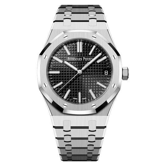 Audemars Piguet Royal Oak 41mm Black Tapisserie Dial Stainless Steel Automatic Men’s Watch 15510ST.OO.1320ST.07 | Luxero