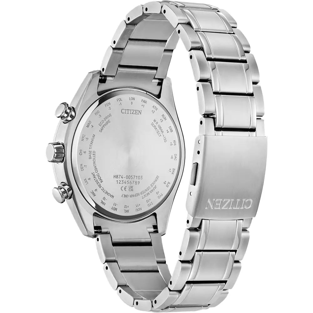 Citizen Tsuki-yomi A-T BY1010-57L – Men's Eco-Drive Titanium Watch with Perpetual Calendar, World Time & Moonphase