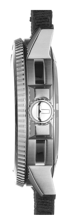 Tissot Seastar 1000 Black Dial Automatic Dive Watch with Fabric Strap T120.407.17.051.00