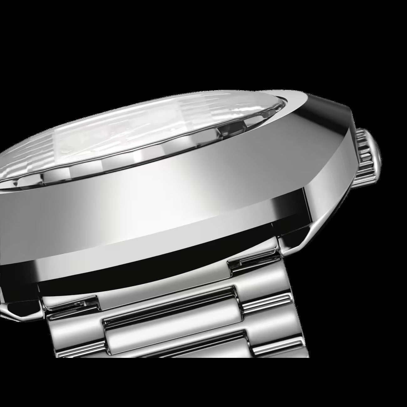 Rado R12408613 – Men's Diastar Automatic Watch, 35mm Stainless Steel, Black Dial with Diamonds, Day-Date, 40H Power Reserve, 30M WR