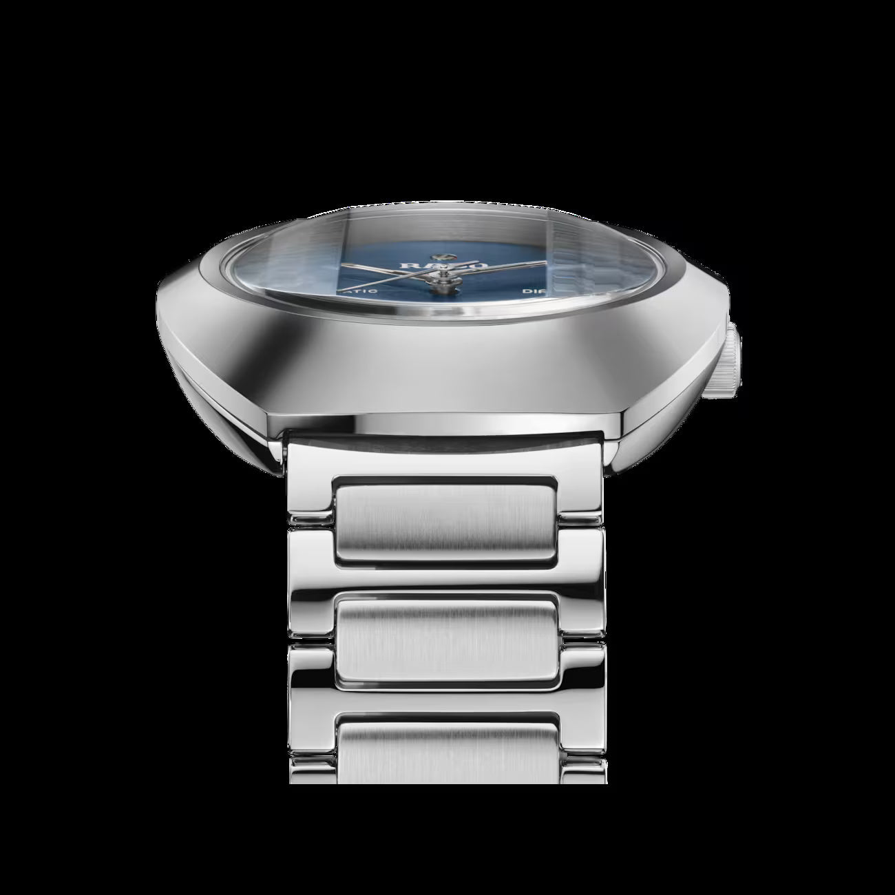 Rado R12160213 – Men's Diamaster Automatic Watch, 38mm Stainless Steel Case & Bracelet, Blue Dial with Date, Sapphire Crystal, 100M WR