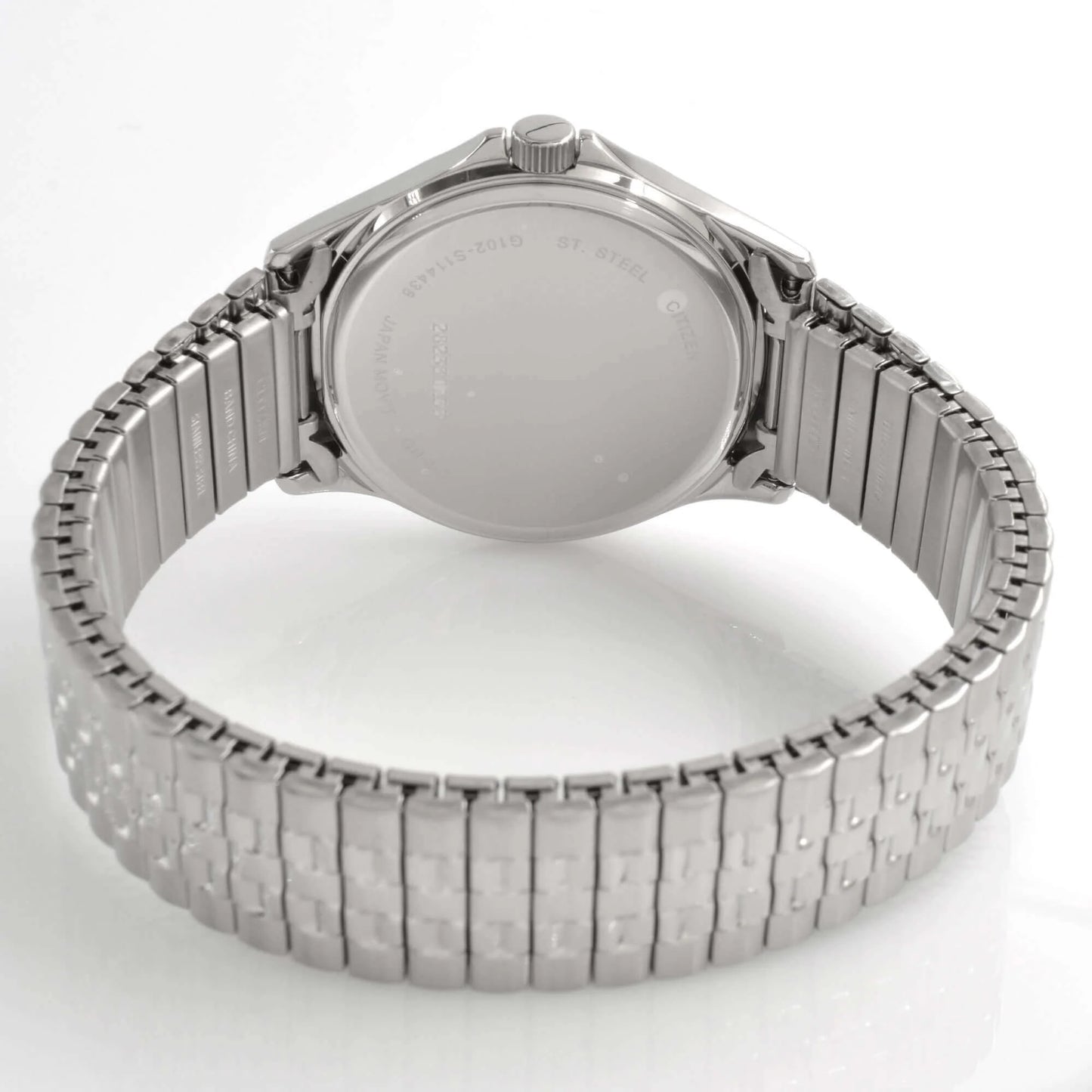 Citizen Quartz BF5000-94A – Men's Dress Watch, 37mm Stainless Steel Case & Bracelet, White Dial, Day-Date Display, 50M Water Resistant