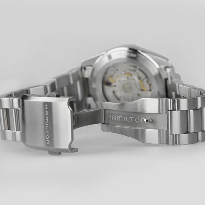 Hamilton H70225130 – Men's Khaki Field Expedition Automatic Watch, 37mm Stainless Steel Case & Bracelet with Black Dial, Screw-Down Crown, 80-Hour Power Reserve, 100M Water Resistance