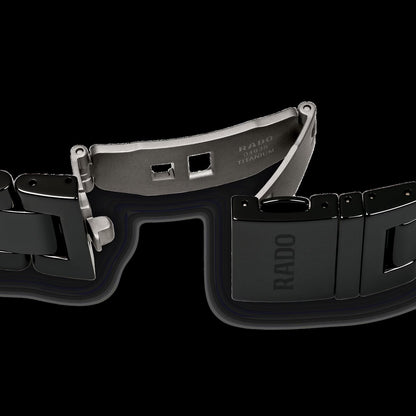 Rado R32252162 – Men's HyperChrome Automatic Watch, 42mm Black Ceramic Case & Bracelet with Black Dial, Rose Gold-Tone Hands, 80-Hour Power Reserve, 50M Water Resistance