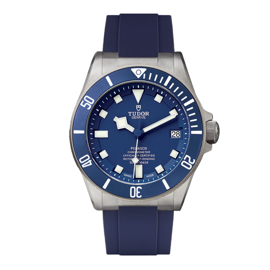 Tudor Pelagos M25600TB-0001 – Men's Automatic Titanium Watch, Blue Dial, Ceramic Bezel, 70-H Power Reserve & 500M WR