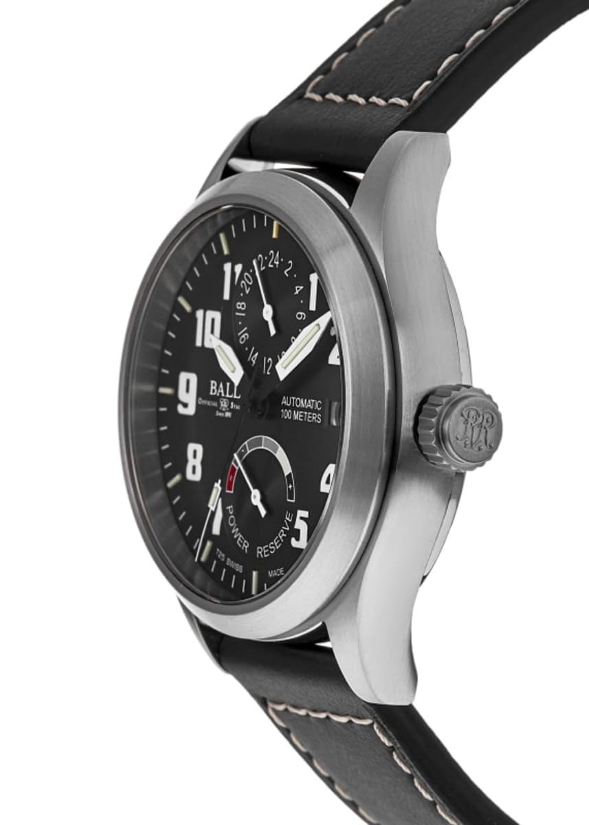 Ball Engineer Master II Voyager GM2126C-LJ-BK – Men's 40mm Swiss Automatic GMT Watch with Black Dial, Leather Strap & Limited Edition Design