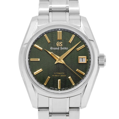 Grand Seiko Heritage 40mm Green Dial Stainless Steel Automatic Watch with Gold Hands SBGH271G