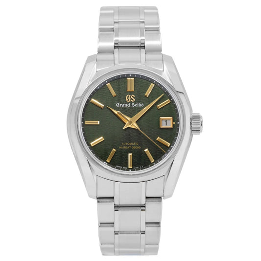 Grand Seiko Heritage 40mm Green Dial Stainless Steel Automatic Watch with Gold Hands SBGH271G