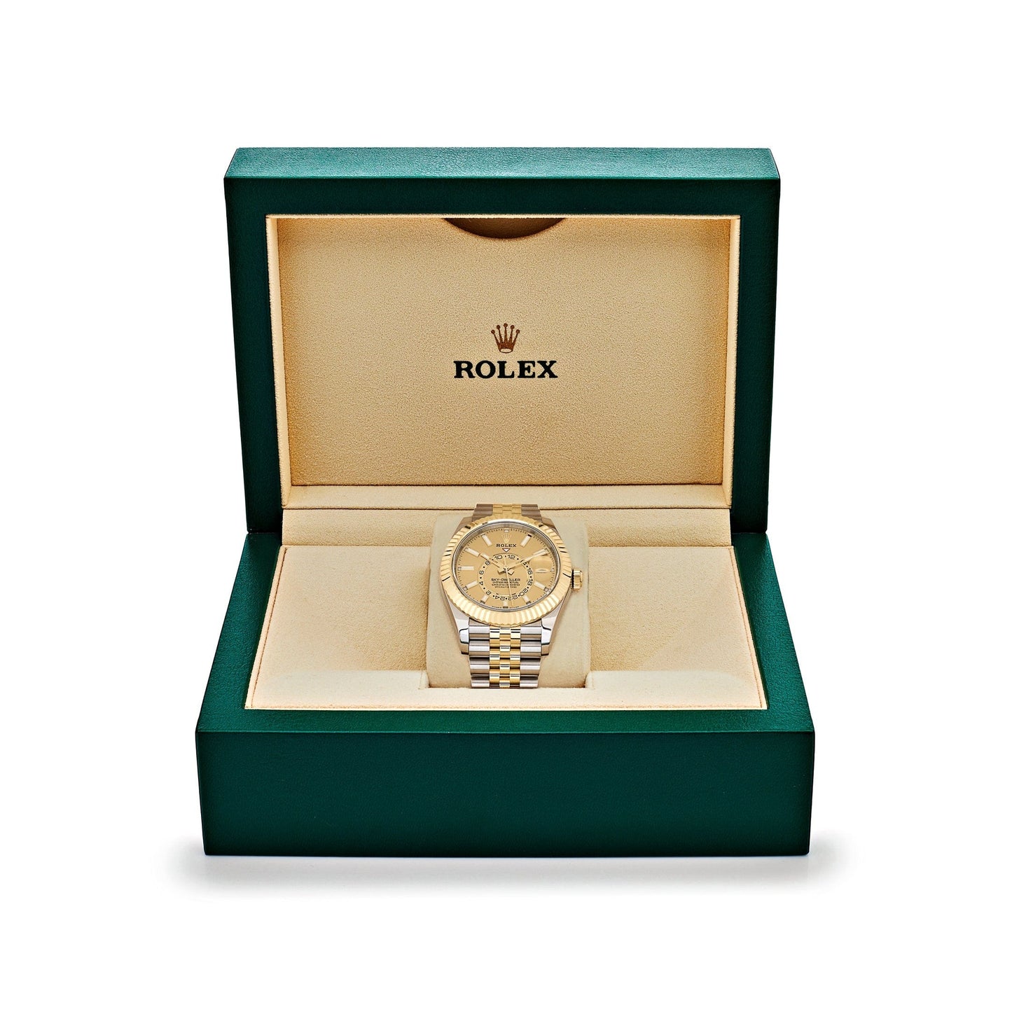 Rolex Sky-Dweller White Dial Automatic Stainless Steel & 18K Yellow Gold Jubilee Men's Watch 326933WSJ