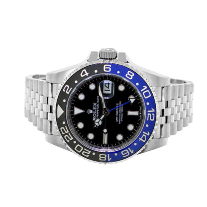 Rolex GMT-Master II “Batman” M126710BLNR-Preowned Men’s Automatic Watch – Black Dial, Jubilee Bracelet, Blue & Black Bezel