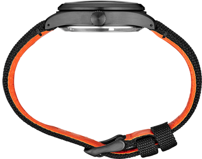 Seiko 5 Sports SRPH33K1 Automatic Men's Watch – Black Dial, Nylon Strap, 39mm, Military Style