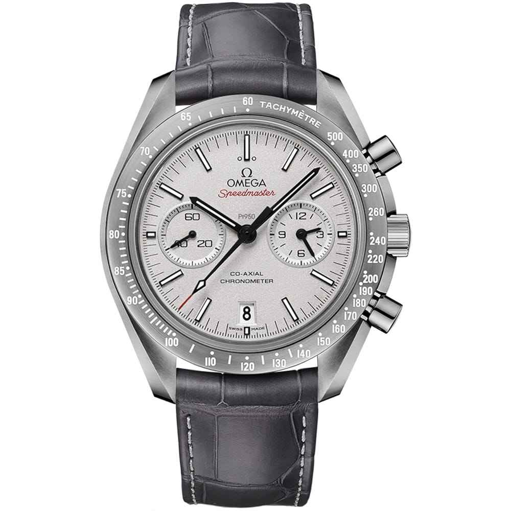 Omega Speedmaster 44.25mm Grey Ceramic Chronograph Platinum Dial Automatic Men’s Watch 311.93.44.51.99.001 | Luxero