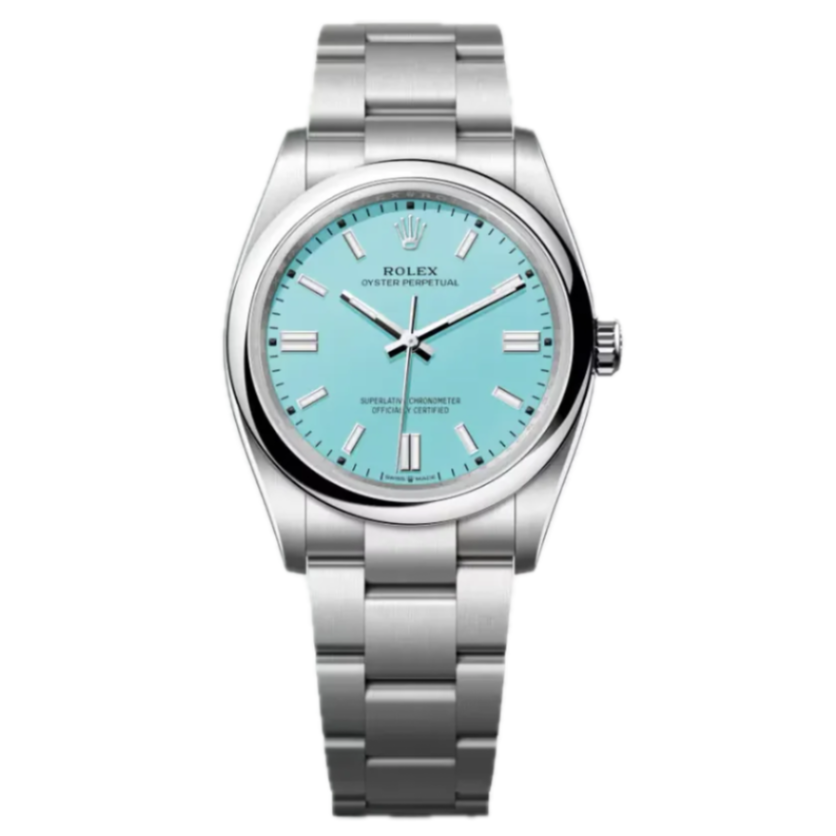 Rolex Oyster Perpetual 36 Automatic Chronometer Turquoise Dial Stainless Steel Unisex Watch M126000-0006