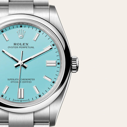 Rolex Oyster Perpetual 36 Automatic Chronometer Turquoise Dial Stainless Steel Unisex Watch M126000-0006