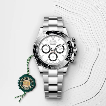 Rolex Daytona 126500LN White Dial 40mm Men’s Chronograph Watch – Cerachrom Bezel Luxury Racing Timepiece