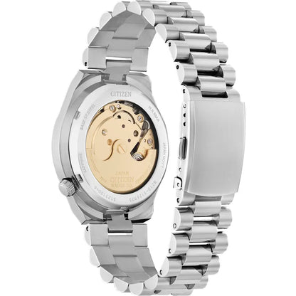 Citizen Tsuyosa NJ0150-56W – Men's Automatic Burgundy Dial Watch with Sapphire Crystal & Stainless Steel Bracelet
