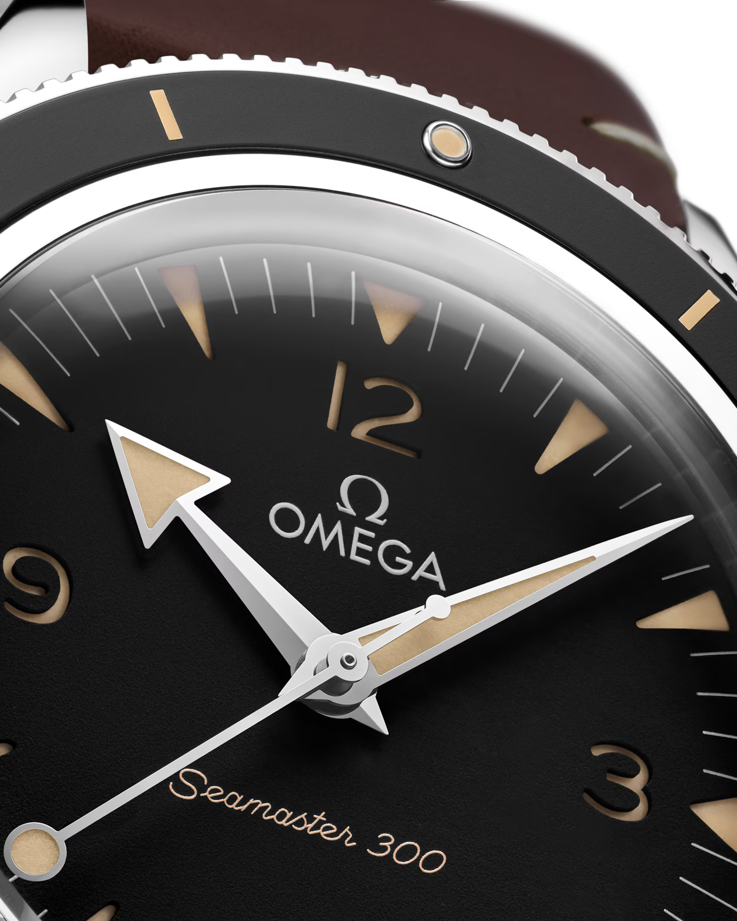 Omega Seamaster Black Dial Automatic Chronometer 41mm Leather Strap 234.32.41.21.01.001