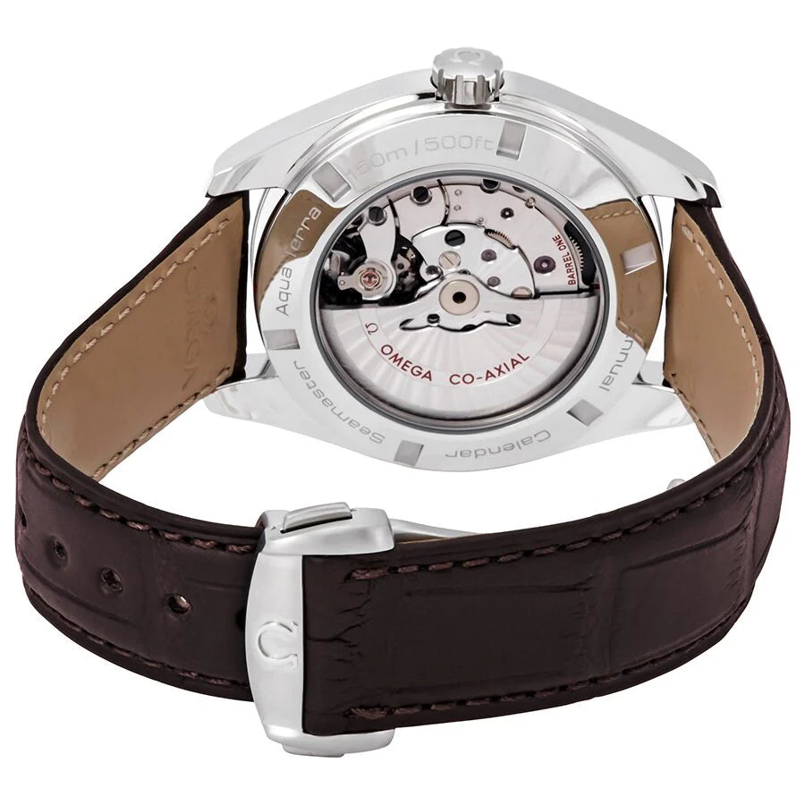 Omega Seamaster Aqua Terra 43mm Silver Dial Annual Calendar Automatic Leather Watch 231.13.43.22.02.003