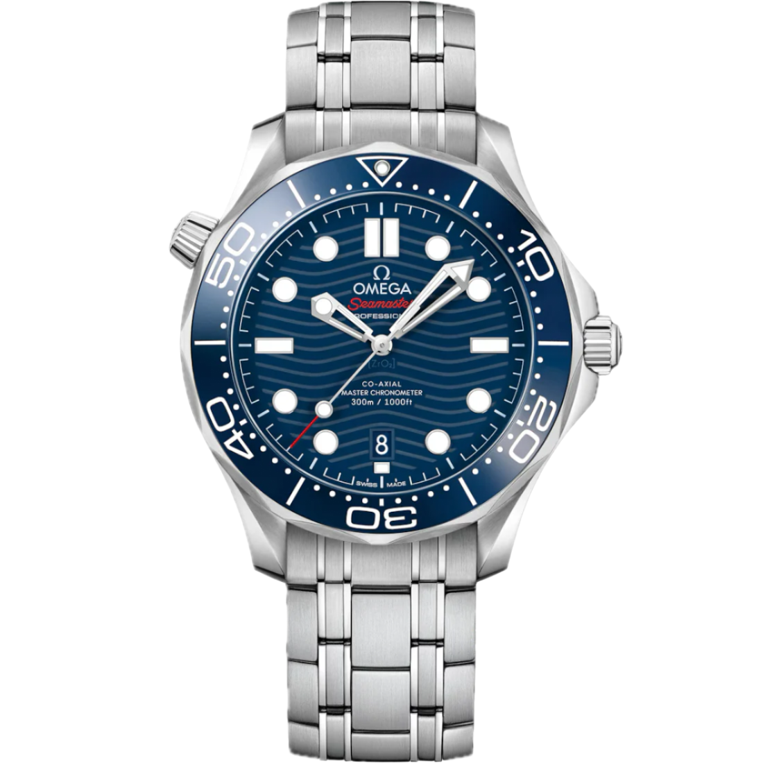 Omega Seamaster Diver 300M Blue Dial Stainless Steel Automatic Men's Watch 210.30.42.20.03.001