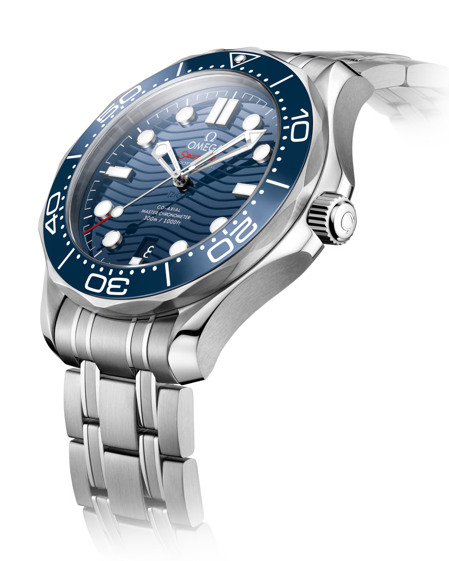 Omega Seamaster Diver 300M Blue Dial Stainless Steel Automatic Men's Watch 210.30.42.20.03.001