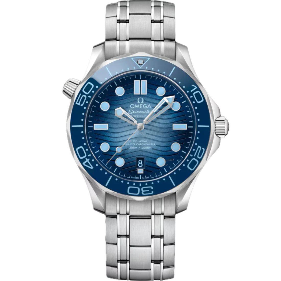 Omega Seamaster Diver 300M 42mm Blue Ceramic Bezel Automatic Stainless Steel Men’s Watch 210.30.42.20.03.003