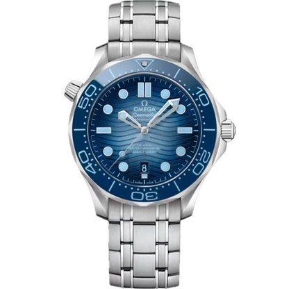 Omega Seamaster Diver 300M 42mm Blue Ceramic Bezel Automatic Stainless Steel Men’s Watch 210.30.42.20.03.003