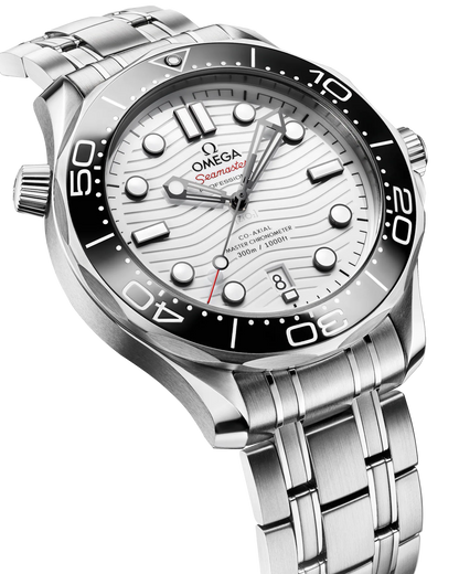 Omega Seamaster Diver 300M White Dial Black Ceramic Bezel Stainless Steel Automatic Men's Watch 210.30.42.20.04.001