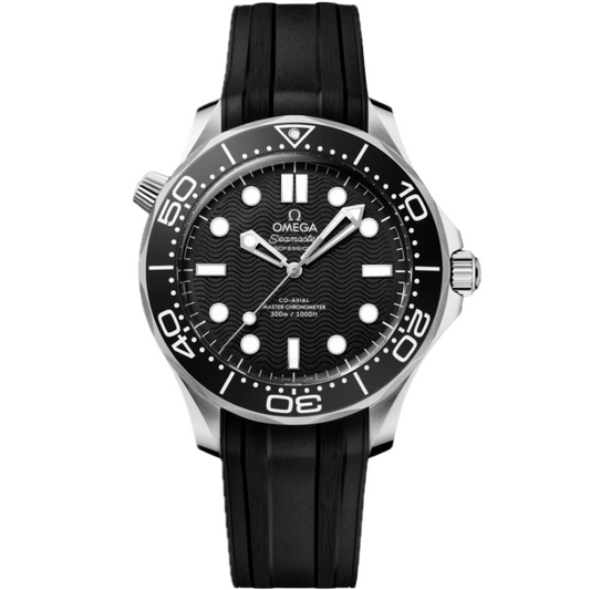 Omega Seamaster Diver 300M 42mm Black Dial Automatic Watch on Rubber Strap – 210.32.42.20.01.003