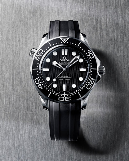 Omega Seamaster Diver 300M 42mm Black Dial Automatic Watch on Rubber Strap – 210.32.42.20.01.003