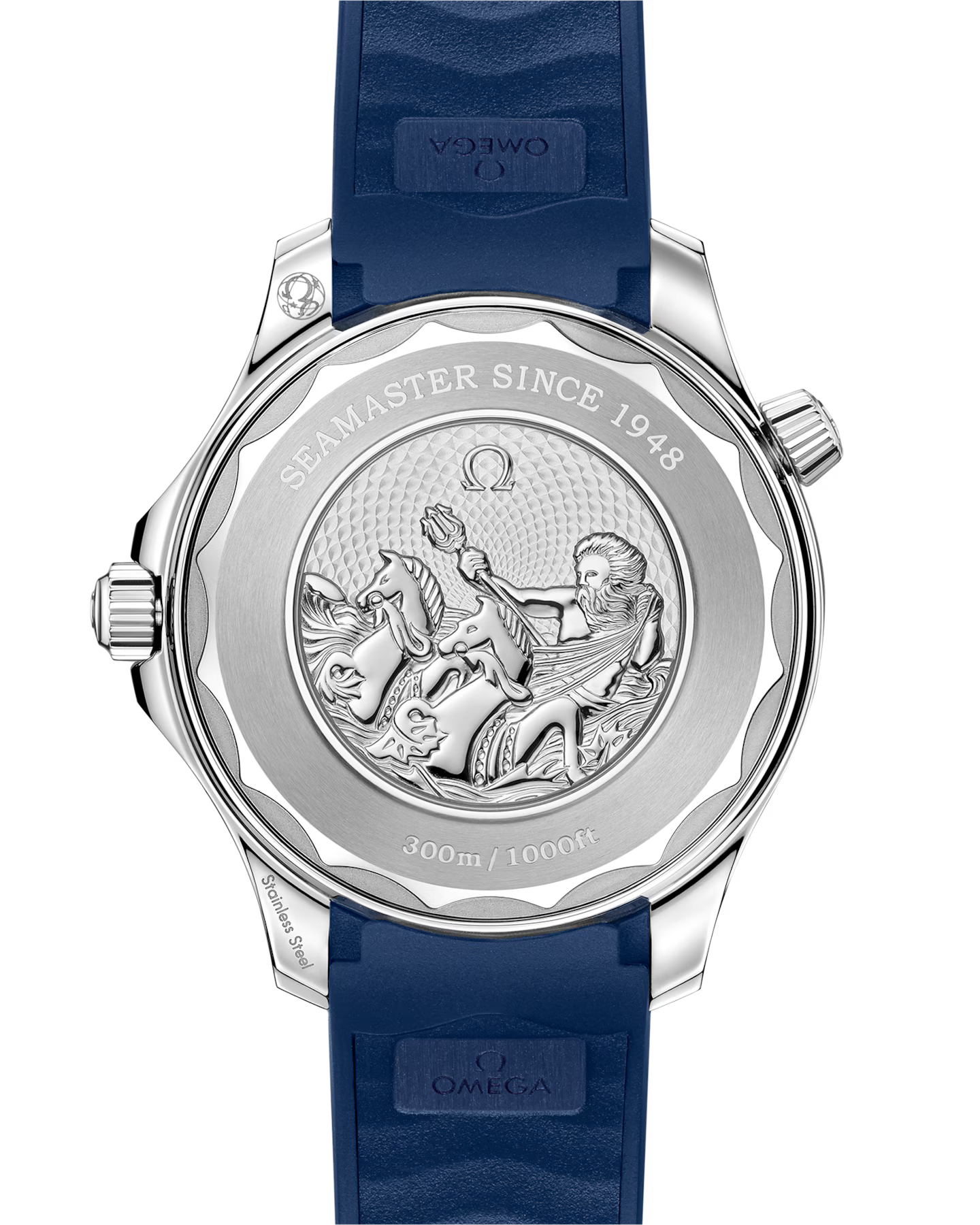 Omega Seamaster Blue Dial Blue Ceramic Bezel Rubber Strap 42mm Dive Watch 210.32.42.20.03.002