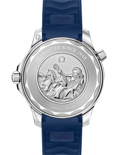 Omega Seamaster Blue Dial Blue Ceramic Bezel Rubber Strap 42mm Dive Watch 210.32.42.20.03.002