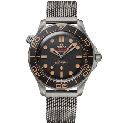 Omega Seamaster 300M 007 Edition Brown Dial Titanium Automatic Men's Watch 210.90.42.20.01.001