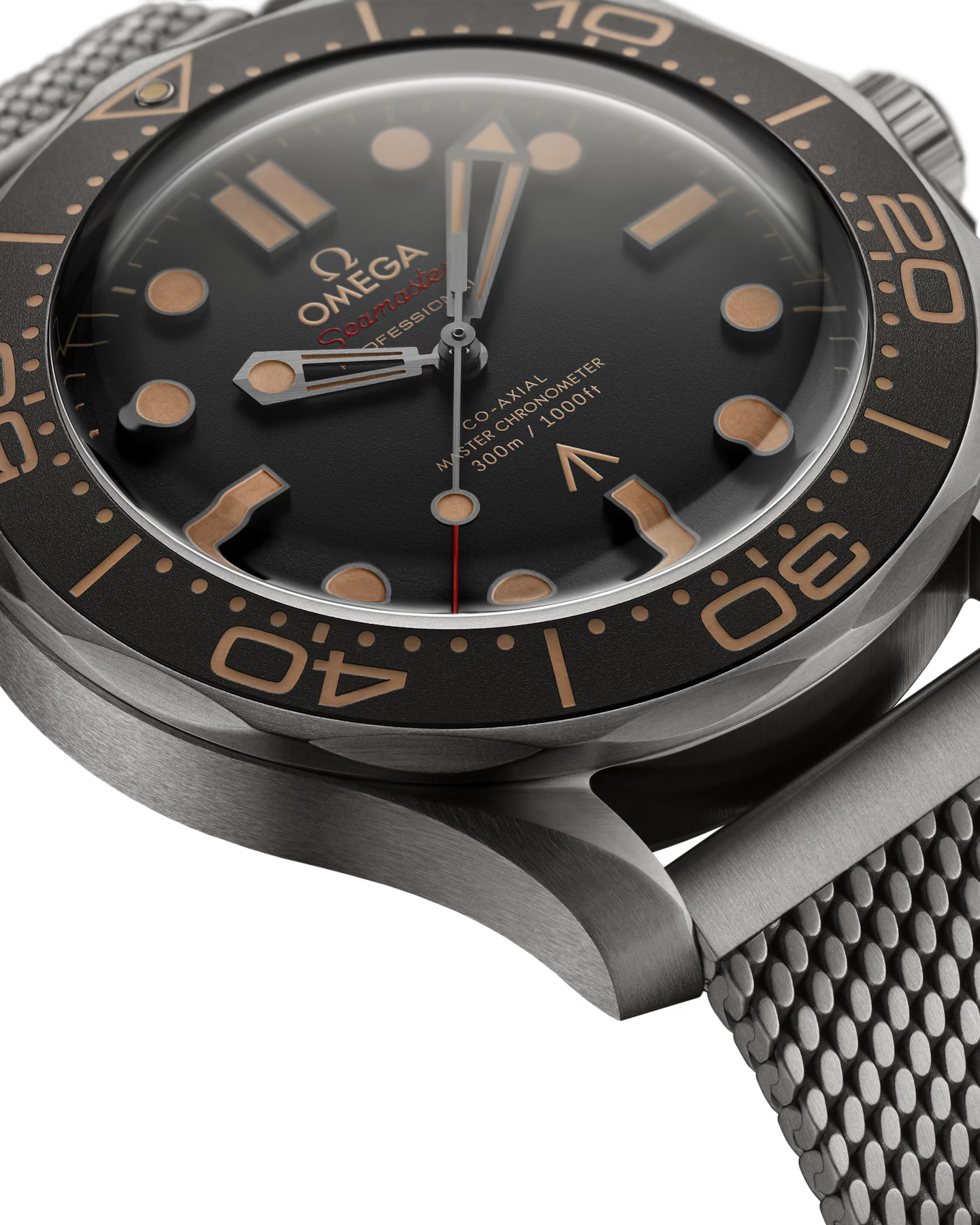 Omega Seamaster 300M 007 Edition Brown Dial Titanium Automatic Men's Watch 210.90.42.20.01.001