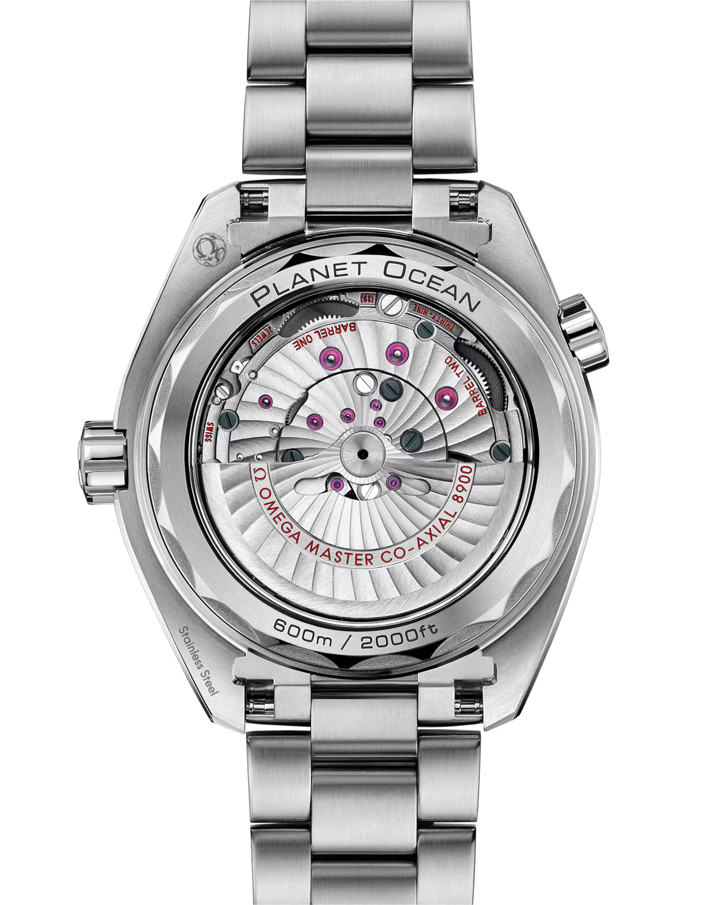 Omega Seamaster Planet Ocean White Dial Automatic 43mm Orange Bezel 600M Watch 215.30.44.21.04.001