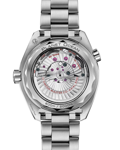 Omega Seamaster Planet Ocean White Dial Automatic 43mm Orange Bezel 600M Watch 215.30.44.21.04.001