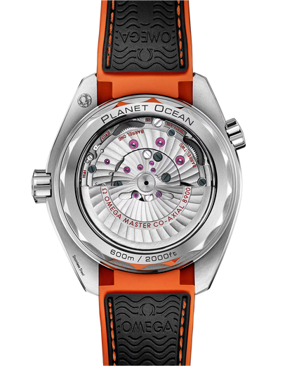 Omega Seamaster Planet Ocean Black Dial Orange Rubber Strap Ceramic Bezel 43.5mm Watch 215.32.44.21.01.001