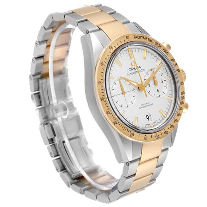 Omega Speedmaster '57 Silver Dial Two-Tone Yellow Gold Chronograph Automatic Men's Watch 331.20.42.51.02.001
