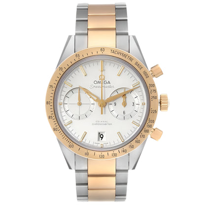 Omega Speedmaster '57 Silver Dial Two-Tone Yellow Gold Chronograph Automatic Men's Watch 331.20.42.51.02.001